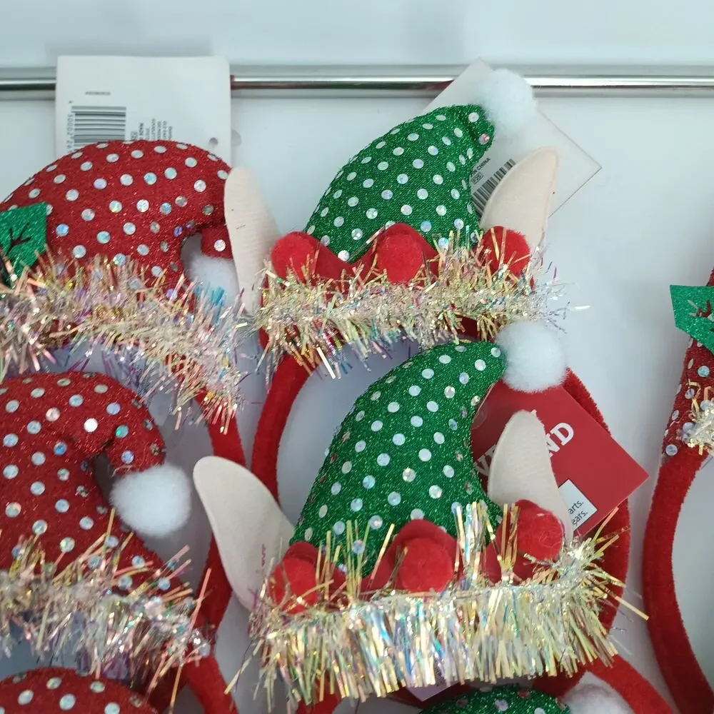 11X Headband Christmas Novelty One Size Holiday Style New Lot